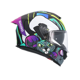 SHIRO CASCO RAPTOR CRAZY RABBIT MULTICOLOR MATE